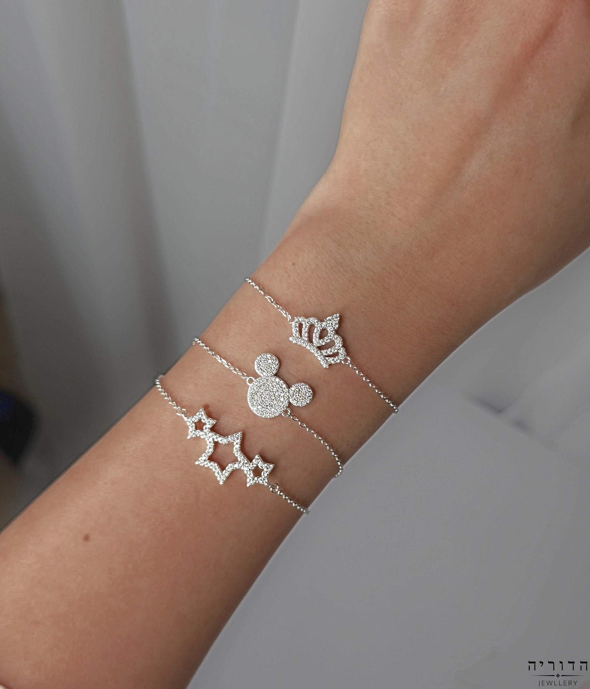 צמיד מיקי מאוס משובץ