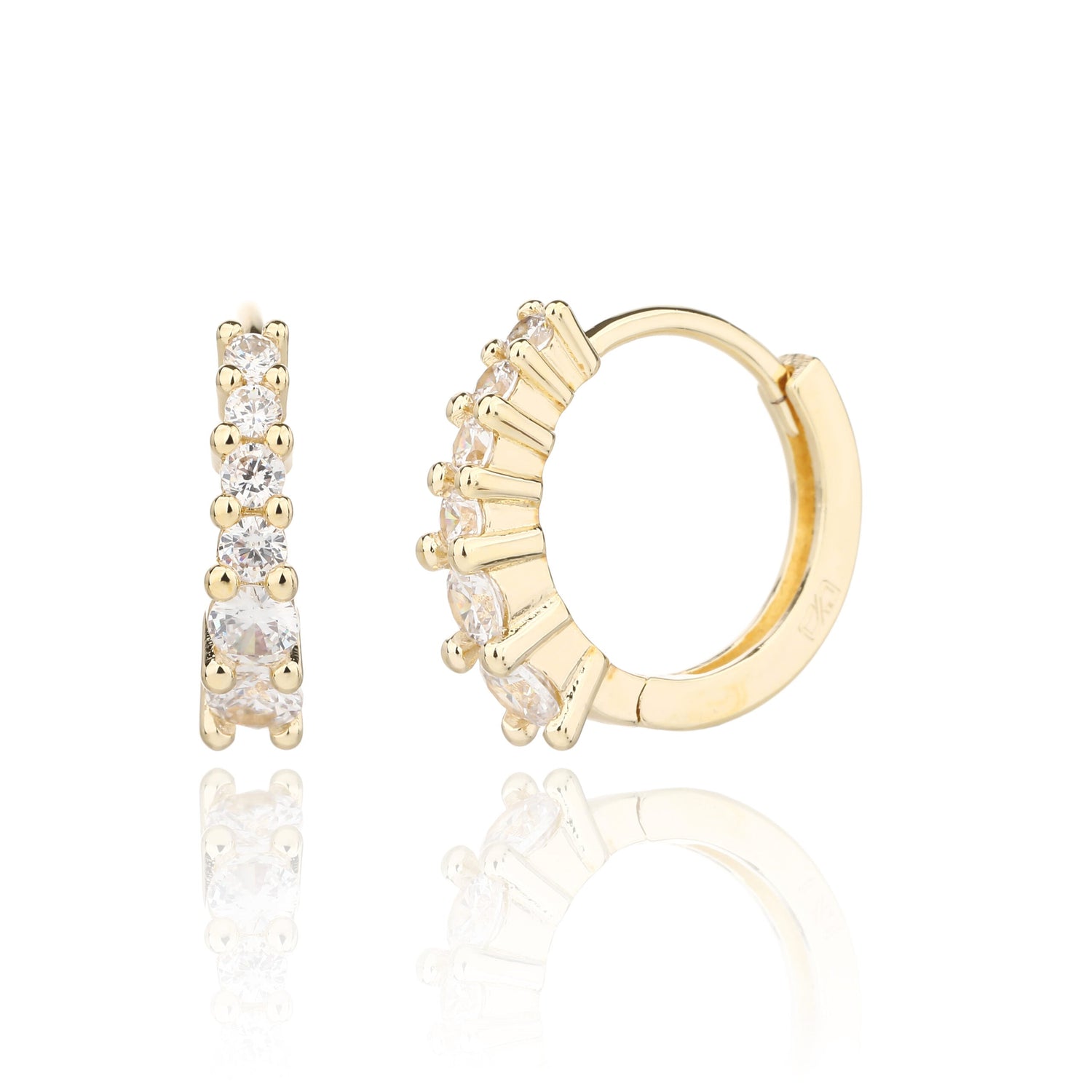 עגילים בציפוי זהב 14k