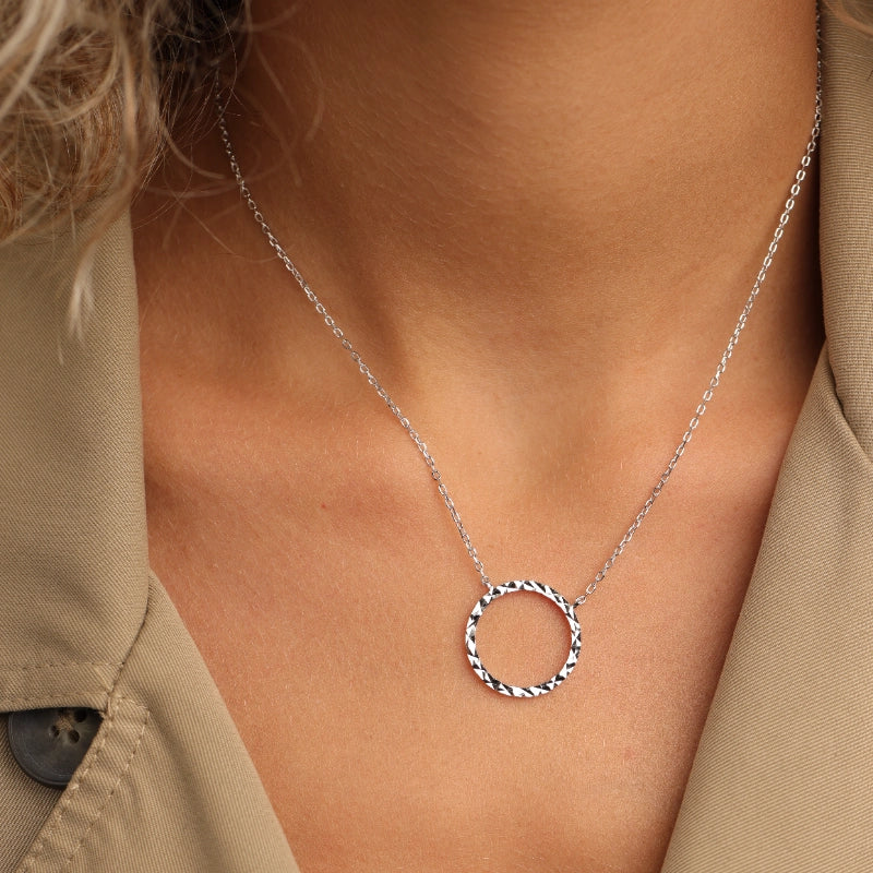 שרשרת מעגל החיים | כסף 925 | חיתוכי לייזר