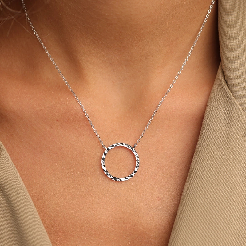 שרשרת מעגל החיים | כסף 925 | חיתוכי לייזר