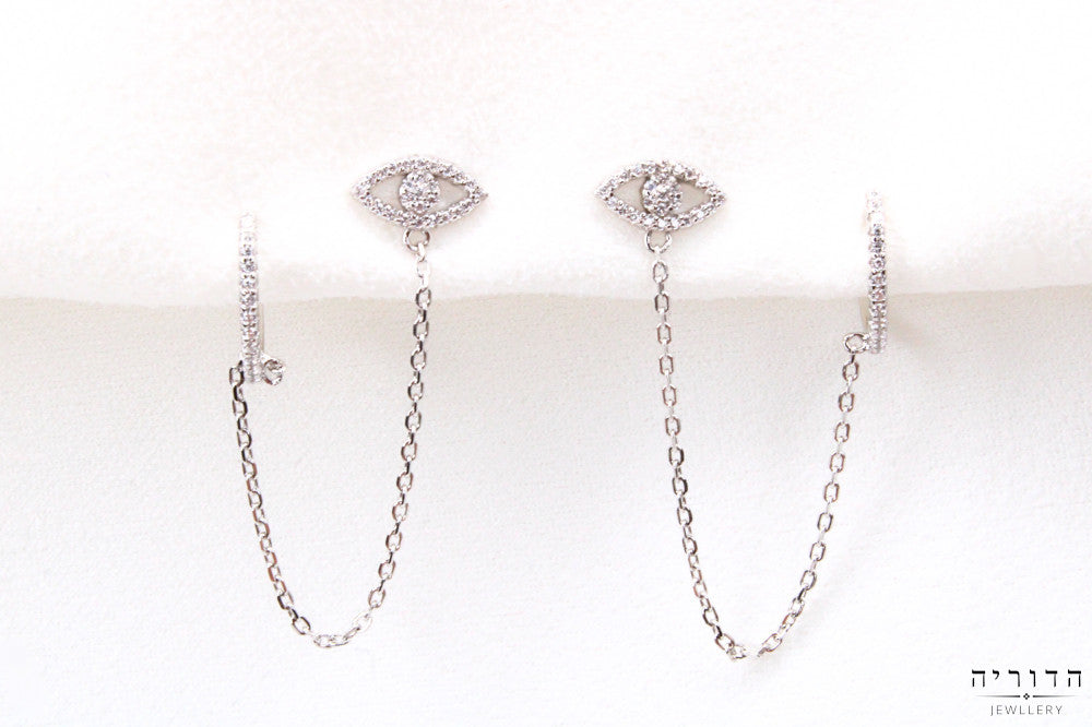 עגילי עין בשילוב אליקס