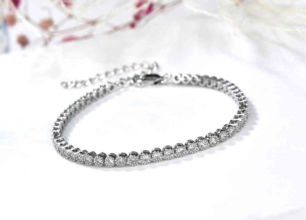 צמיד טניס בעיצוב עגול