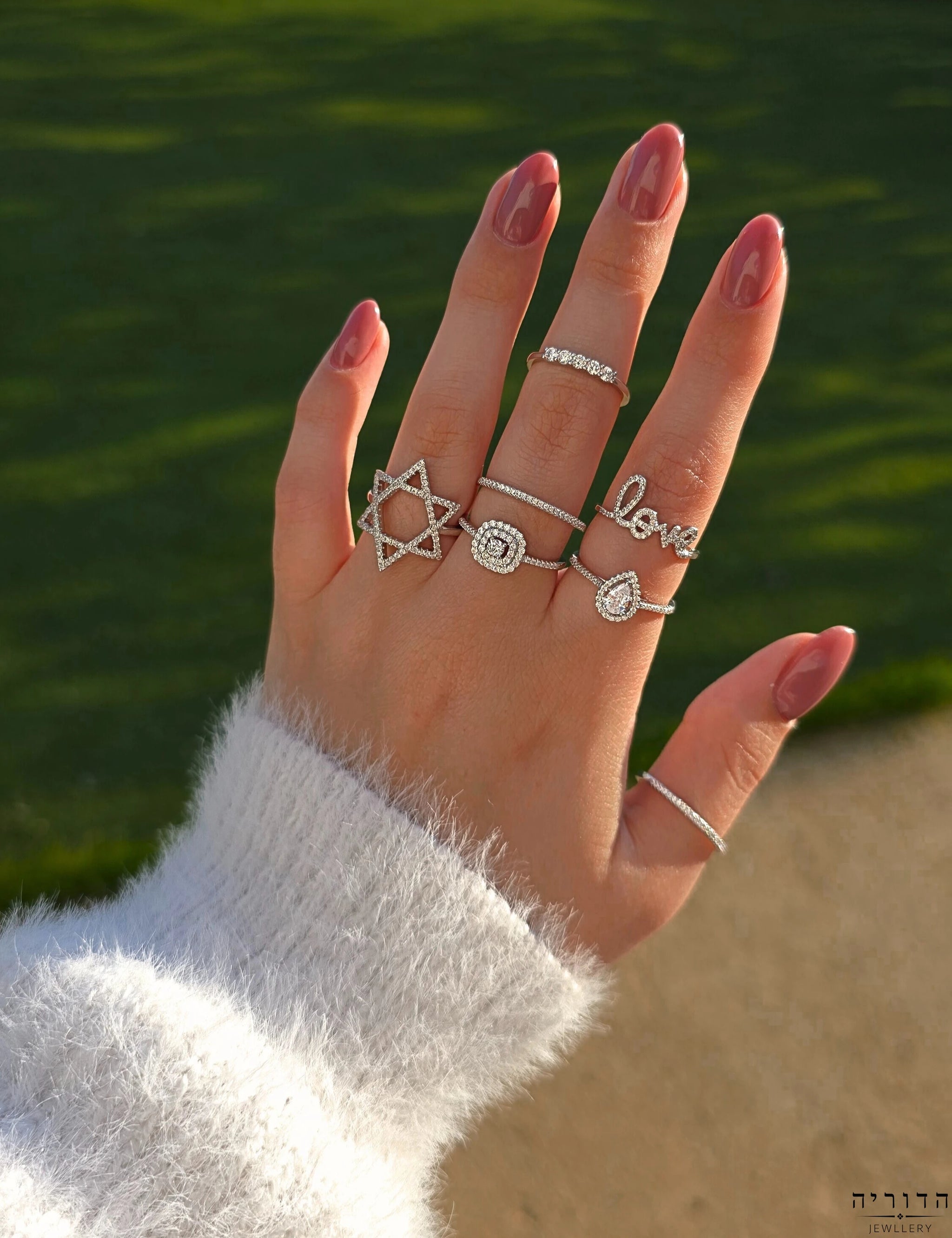 טבעת ריבוע זרקון כסף 925