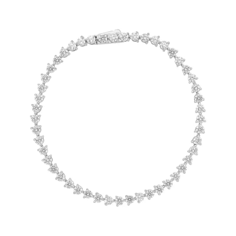 צמיד טניס שפיץ כסף 925 עם זרקונים 2.5 ממ