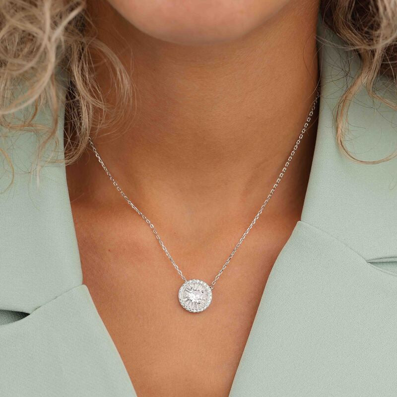 שרשרת כסף 925 תליון כוכב משובץ זרקונים