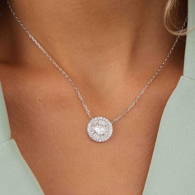 שרשרת כסף 925 תליון כוכב משובץ זרקונים